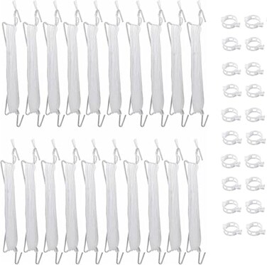 fypuda 40PCS Tomato Hooks 20Pcs Tomato Support Hooks 20pcs Tomato Clips Tomatoes and Vine Crop Trellis Hooks with 328Ft Support String Rope to Prevent Tomatoes from Pinching or Falling Off