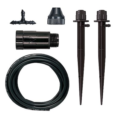 Orbit 56309 Planter Drip Irrigation Kit 30ft Complete Watering System with Adjustable MicroBubblers for Container Gardens