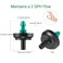 LiquiDrip 2 GPH Drip Emitters 2 GPH Pressure Compensating Drip Emitters Maintain Constant Flow 2 GPH Drip Irrigation Emitters 50 Per Bag GreenBlack