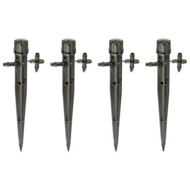 Rain Bird MBH4PKS Drip Irrigation MicroBubbler on Stake 180 Half Circle Pattern 03 Spray Distance 4Pack