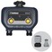 Melnor 65183AMZ Bluetooth Hose Timer 2Zone Programmable Watering Timer Quick Connect Bundle Black Yellow