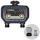 Melnor 65183AMZ Bluetooth Hose Timer 2Zone Programmable Watering Timer Quick Connect Bundle Black Yellow
