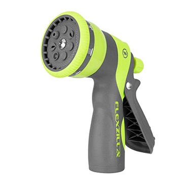 Flexzilla Heavy Duty 7Pattern Adjustable Pistol Grip Garden Hose Nozzle Sprayer with Multiple Spray Settings Durable Design