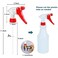 Hethyo Spray Bottle Nozzles Plastic Heavy Duty Trigger Spray Nozzle 8Pcs Replacement Head Leak Proof Water Bottle Spray Nozzles Adjustable Head Sprayer