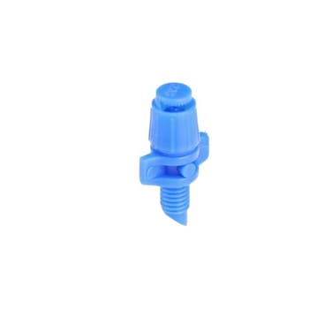 Raindrip 180JET010B Micro Spray Jet HalfCircle Pattern Fan Spray with 1032 Threaded Inlet Drip Irrigation Emitters for Drip Irrigation Gardening Systems 10Pack Blue