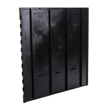 DeepRoot Tree Root Barrier Tree Circle Weed Barrier Root Shield for Sidewalks Driveways Patios 12 Depth 24 Width 40 Panels per Pack 80 Linear Feet Total Black
