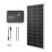 Renogy 100W 12V Solar Panel Starter Kit 100 Watt Monocrystalline Solar Panel 30A LCD PWM Charger Controller Adaptor Kit Tray Cables Z Brackets for RV Camper and Other Off Grid Applications