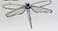 Unknown Stained Glass Dragonfly Suncatcher RED Body