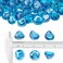 Stanbroil 10Pound Fire Glass Diamonds 12 inch Luster Fire Glass for Fireplace Fire Pit and Landscaping Caribbean Blue Luster