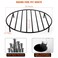 onlyfire Round Fire Pit Grate with 4 Legs for Outdoor Campfire Grill Cooking 24 Inch
