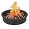 OUSHENG 36 Inch Fire Pit Ring Insert Open Bottom Design for DIY StoneBrick Fire Pit 39 Outer x 36 Inner Heavy Gauge Steel with HeatResistant Coating Easy Assembly for Backyard Camping Patio