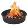 OUSHENG 36 Inch Fire Pit Ring Insert Open Bottom Design for DIY StoneBrick Fire Pit 39 Outer x 36 Inner Heavy Gauge Steel with HeatResistant Coating Easy Assembly for Backyard Camping Patio