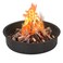 OUSHENG 36 Inch Fire Pit Ring Insert Open Bottom Design for DIY StoneBrick Fire Pit 39 Outer x 36 Inner Heavy Gauge Steel with HeatResistant Coating Easy Assembly for Backyard Camping Patio