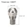 uxcell Mist Nozzle 14BSPT 02mm Orifice Dia 304 Stainless Steel Fine Atomizing Spray Tip