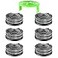 Chway 7 Pcs Dual Line String Trimmers Spools Compatible with Greenworks Model 2101602 2101602A STBA40B210 BST4000 0065 Line Replacement Spool 2900719 and Spool Cap Cover6 Spools 1 Cap