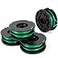 THTEN Thten DF080 String Trimmer Spools Compatible with Black Decker GH1100 GH1000 GH2000 Electric String Grass Trimmer Lawn Edger DF080BKP 30ft 0080 Dual AutoFeed Spool 4 Pack