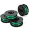 THTEN Thten DF080 String Trimmer Spools Compatible with Black Decker GH1100 GH1000 GH2000 Electric String Grass Trimmer Lawn Edger DF080BKP 30ft 0080 Dual AutoFeed Spool 4 Pack