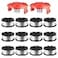Chway 14 Pcs AF100 Weed Eater Strings Compatible with Black and Decker Weed Eater 0065 AFS Automatic Feed Replacement Spool 12 Pcs Spools360ft Total 2 Pcs RC100P Caps and 2 Springs