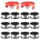 Chway 14 Pcs AF100 Weed Eater Strings Compatible with Black and Decker Weed Eater 0065 AFS Automatic Feed Replacement Spool 12 Pcs Spools360ft Total 2 Pcs RC100P Caps and 2 Springs
