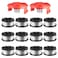 Chway 14 Pcs AF100 Weed Eater Strings Compatible with Black and Decker Weed Eater 0065 AFS Automatic Feed Replacement Spool 12 Pcs Spools360ft Total 2 Pcs RC100P Caps and 2 Springs