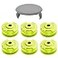 FrauSonne Weed Wacker String Compatible for Ryobi One Plus AC80RL3 11ft 0080 String Trimmer Refill Replacement Spool Line with Ryobi 18V 24V 40V Trimmers 6 Spools 1 Cap