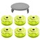FrauSonne Weed Wacker String Compatible for Ryobi One Plus AC80RL3 11ft 0080 String Trimmer Refill Replacement Spool Line with Ryobi 18V 24V 40V Trimmers 6 Spools 1 Cap