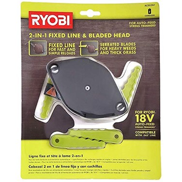 RYOBI 2in1 Fixed Line and Bladed Head AC052N1 Accessory for Auto Feed String Trimmers