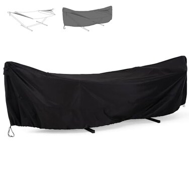 SUNCREAT Hammock Cover WaterResistant Polyester Hammock Stand Cover for 1112ft Stand Black
