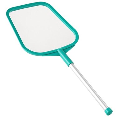 Loiyadn Pool Skimmer Pool Net with Pole Pool Skimmer Net with Solid Plastic Frame Skimmer Net with Fine Mesh Net Hot Tub Skimmer Net