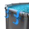 AquaJoyer Poolside Pool Leaf Skimmer Net Holder Above Ground Pool Pole Hanger Above Ground Pool AccessoriesAdjustable Telescopic Pool Pole HooksPool Brush Hanger Tool Pool Equipment Patented
