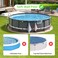 AquaJoyer Poolside Pool Leaf Skimmer Net Holder Above Ground Pool Pole Hanger Above Ground Pool AccessoriesAdjustable Telescopic Pool Pole HooksPool Brush Hanger Tool Pool Equipment Patented