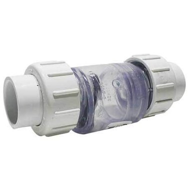 Flo Control 1 True Union Swing Check Valve Clear PVC