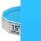 Blue Wave Blue 15ft Round Standard Gauge Overlap Liner 4854in
