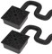 YOTODY 2 Pack Gutter Downspout ExtensionsCatch Basin Low Profile Downspout Extender No Deep Dig Catch Basin Flexible Pipe Extension to 51ft Protect House Foundation