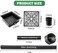 YOTODY 2 Pack Gutter Downspout ExtensionsCatch Basin Low Profile Downspout Extender No Deep Dig Catch Basin Flexible Pipe Extension to 51ft Protect House Foundation