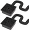 YOTODY 2 Pack Gutter Downspout ExtensionsCatch Basin Low Profile Downspout Extender No Deep Dig Catch Basin Flexible Pipe Extension to 51ft Protect House Foundation
