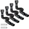 plusgutter 4 Pack Rain Gutter Downspout Extensions Flexible Drain Downspout ExtenderDown Spout Drain Extender Gutter Connector Rainwater DrainageExtendable from 21 to 68 InchesBlack