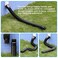 plusgutter 4 Pack Rain Gutter Downspout Extensions Flexible Drain Downspout ExtenderDown Spout Drain Extender Gutter Connector Rainwater DrainageExtendable from 21 to 68 InchesBlack