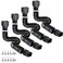 plusgutter 4 Pack Rain Gutter Downspout Extensions Flexible Drain Downspout ExtenderDown Spout Drain Extender Gutter Connector Rainwater DrainageExtendable from 21 to 68 InchesBlack