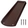 plusgutter Rain Gutter Downspout Splash Block Gutter Downspout Extensions for Water Drainage 24 Gutter Splash Guards Downspout Extender Fixable Down spout Drain Trays with PE Nails1 Pack Brown