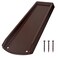 plusgutter Rain Gutter Downspout Splash Block Gutter Downspout Extensions for Water Drainage 24 Gutter Splash Guards Downspout Extender Fixable Down spout Drain Trays with PE Nails1 Pack Brown