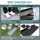 plusgutter Rain Gutter Downspout Splash Block Gutter Downspout Extensions for Water Drainage 24 Gutter Splash Guards Downspout Extender Fixable Down spout Drain Trays with PE Nails2 Pack Gray