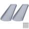 plusgutter Rain Gutter Downspout Splash Block Gutter Downspout Extensions for Water Drainage 24 Gutter Splash Guards Downspout Extender Fixable Down spout Drain Trays with PE Nails2 Pack Gray
