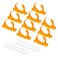 POWERTEC 70342P2 Open Style Hangers for 212 Dust Collection Pipe and Hose with Multi Mounting Options 10 PK