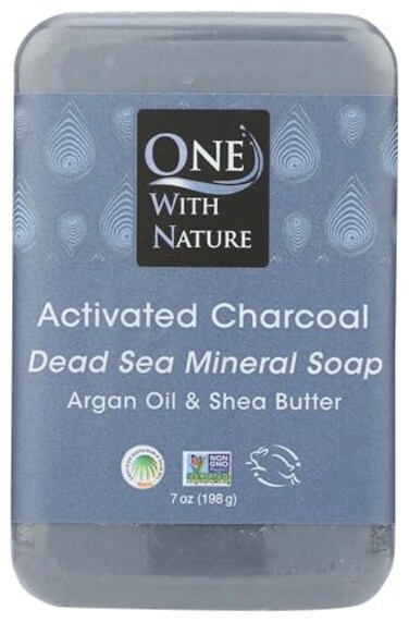 One With Nature Activated Charcoal Bar Soap 7 OZ