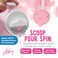 The Candery Cotton Candy Floss Sugar 2Pack Includes 100 Premium Cones Raspberry Blue and Strawberry Plastic Reusable Jars Easy Pour Spout or Scoop Includes Scooper 3 LBS Jars