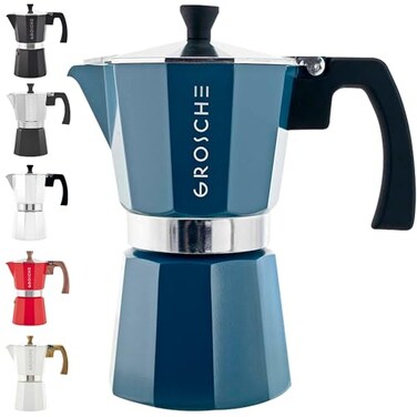 GROSCHE Milano Moka Pot Stovetop Espresso Percolator Coffee Maker Portable Ideal for Home and Camping