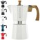 GROSCHE White Milano Stovetop Espresso Maker 6 cup