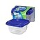 Ziploc Food Storage Meal Prep Containers Reusable for Kitchen Organization Smart Snap Technology Dishwasher Safe Deep Square 3 Count