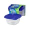 Ziploc Food Storage Meal Prep Containers Reusable for Kitchen Organization Smart Snap Technology Dishwasher Safe Deep Square 3 Count